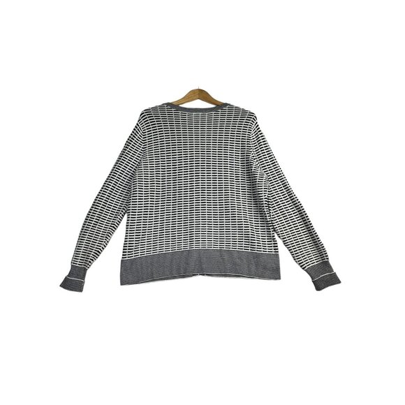 Worthington Striped Textured‎ Cardigan size XL Black/White - Picture 5 of 7